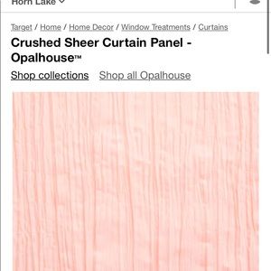 Opalhouse pink sheer curtains
